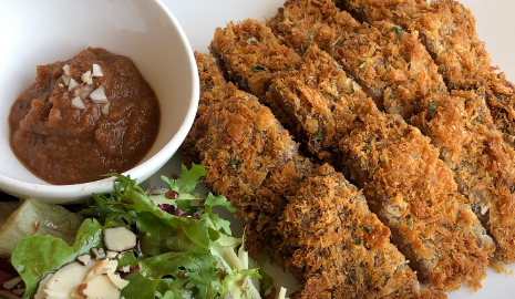 Bean Cutlet with Black Rice