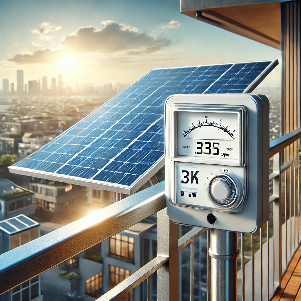 미니 태양광 발전량 사진