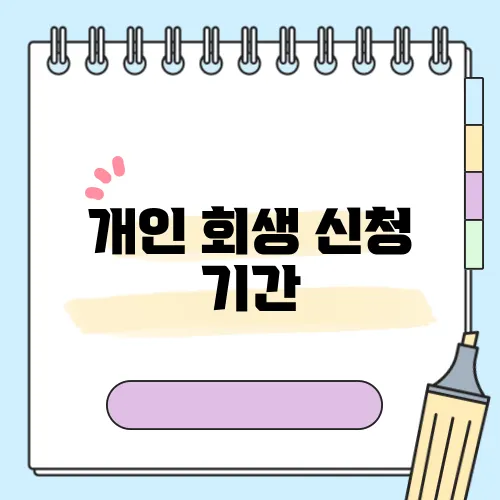 개인 회생 신청 기간