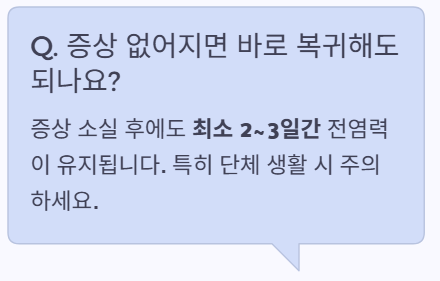 증상이 없어지면