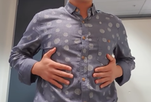 하부흉곽호흡 예시