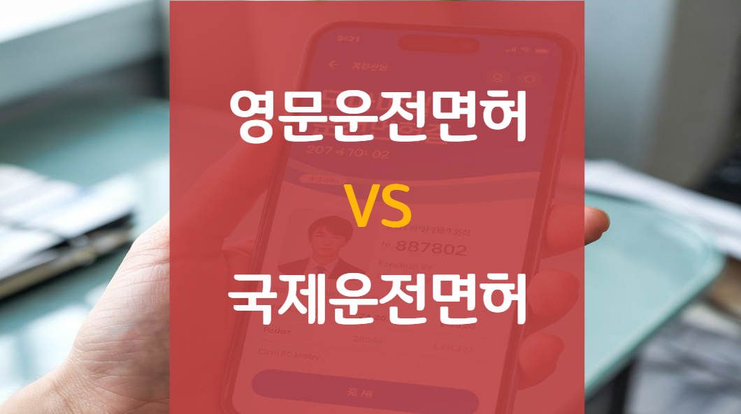 헷갈리는 영문운전면허증과 국제운전면허증 뭐가 다를까?