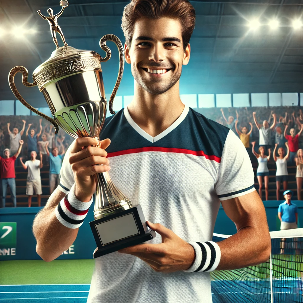 테니스 챔피온의 영어에 관한 사진