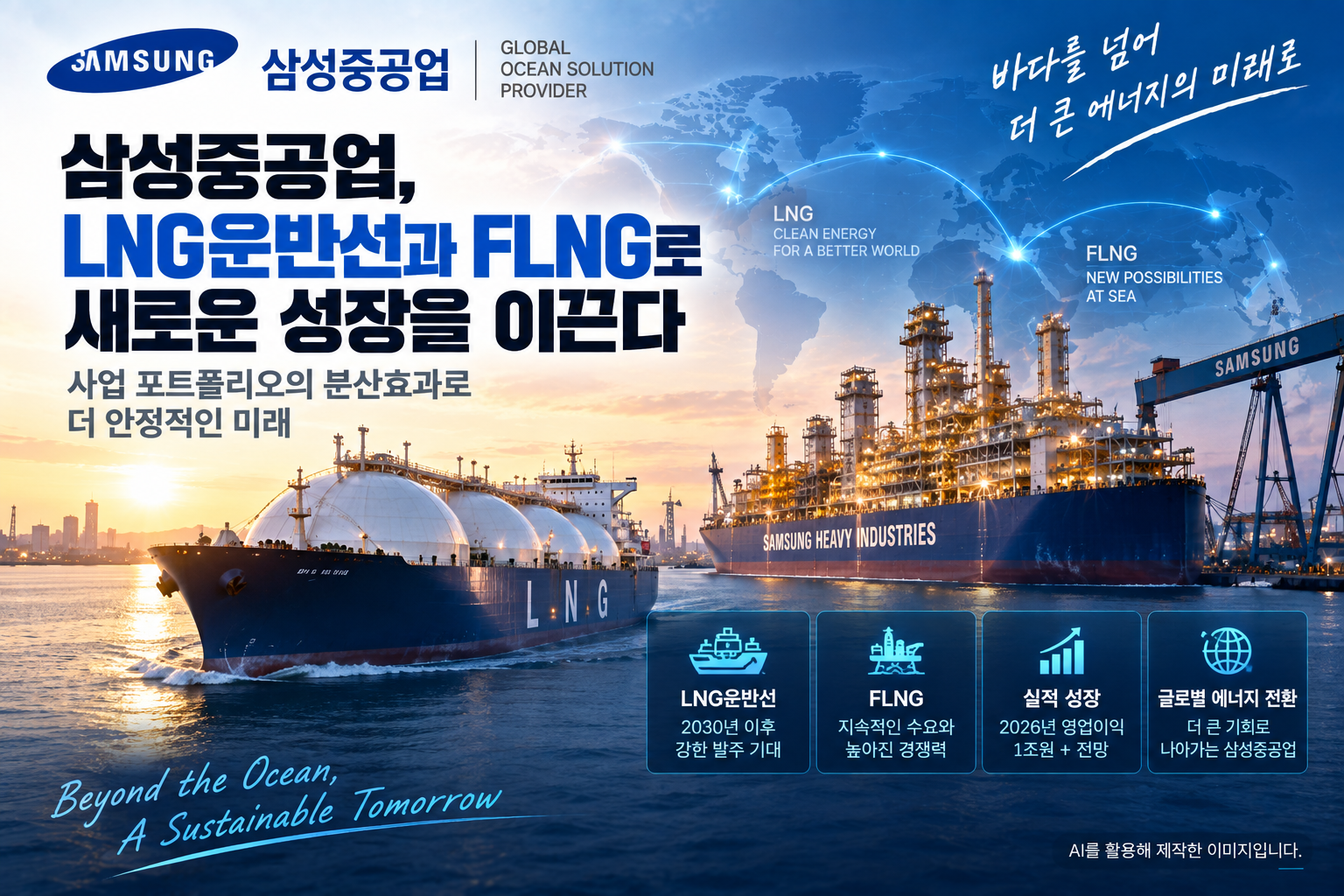 LNG운반선과 FLNG 경쟁력을 바탕으로 성장하는 삼성중공업
