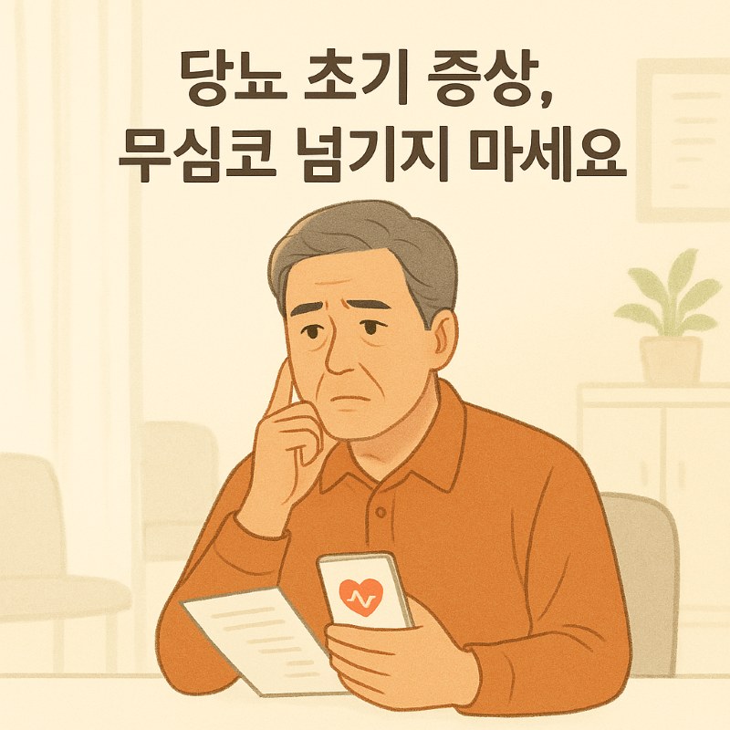 당뇨 초기 증상 이미지