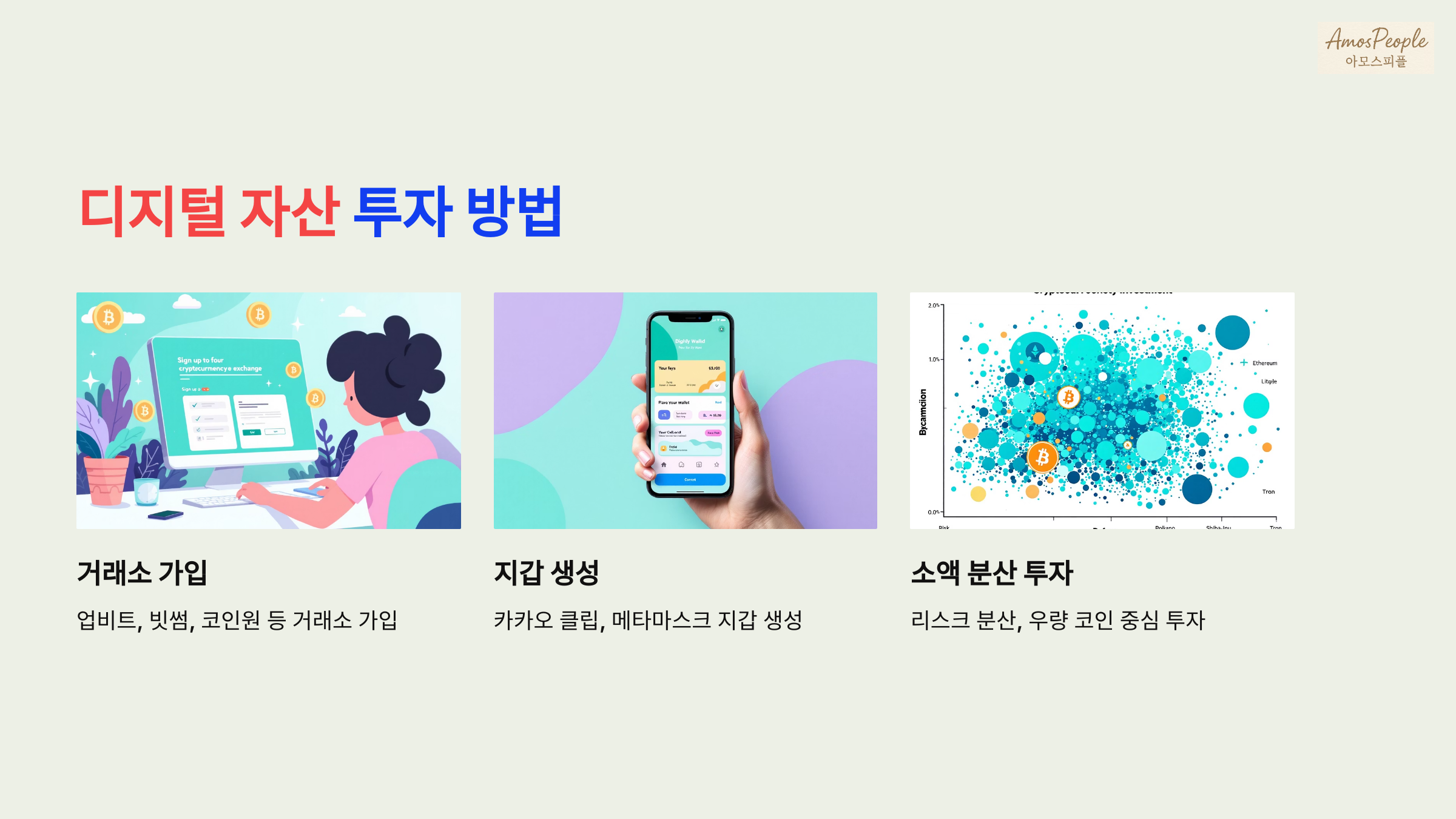 디지털 자산 투자 방법 — 입문자를 위한 3단계