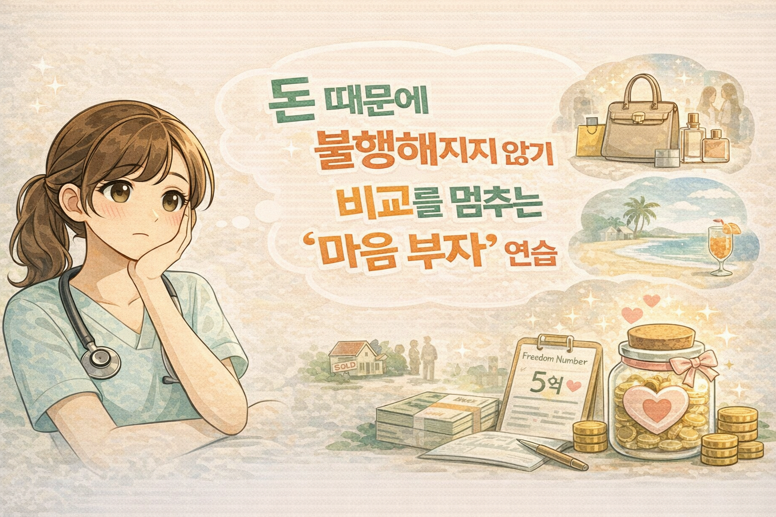 🧠 [너스앤 머니 15] 돈 때문에 불행해지지 않기: 비교를 멈추는 &lsquo;마음 부자&rsquo; 프로토콜