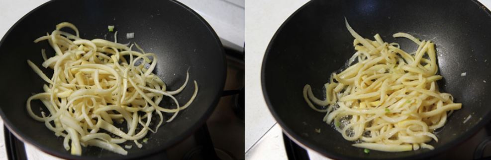 도라지 양념하기