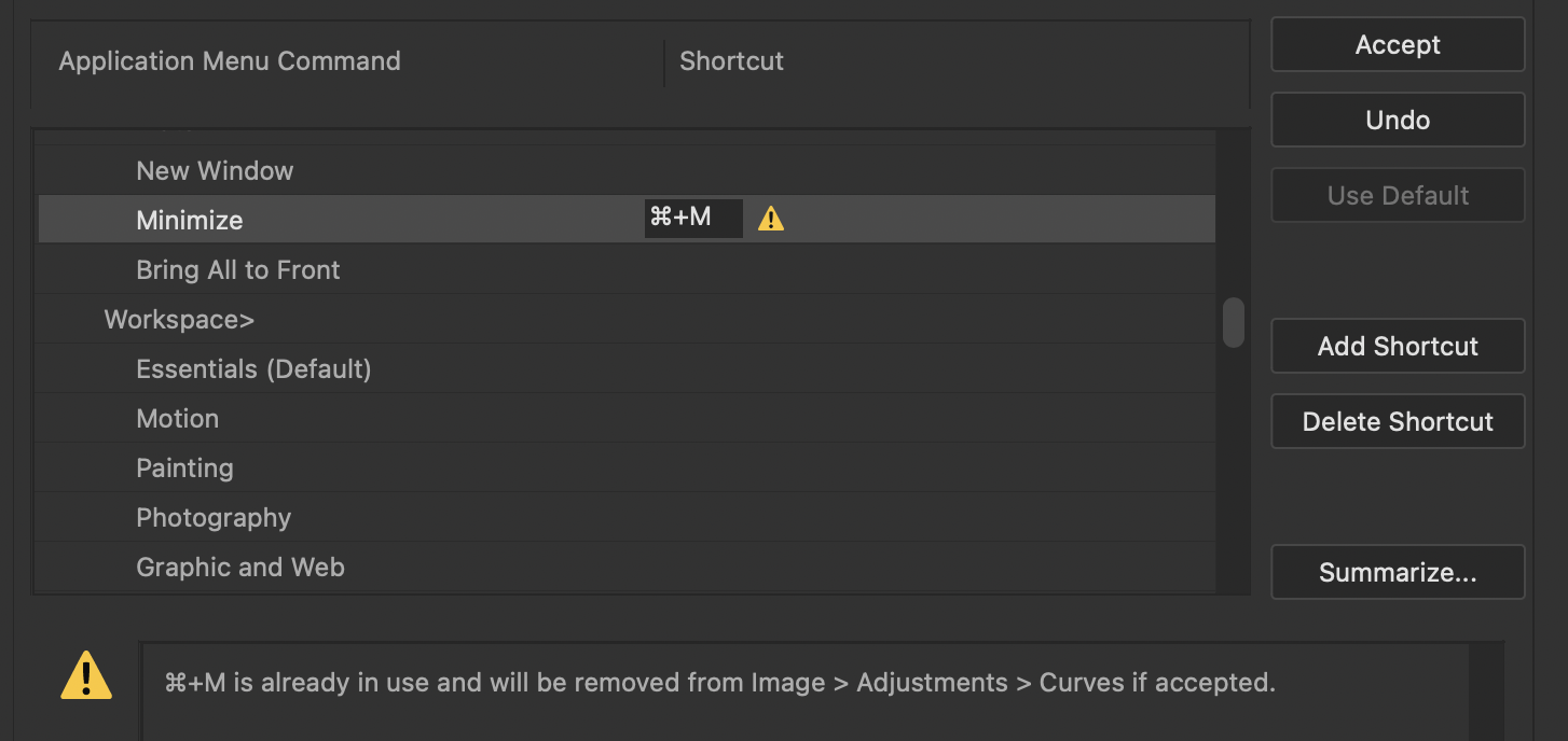 포토샵 단축키 최소화 cmd+M