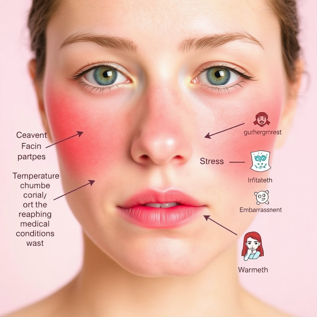 안면홍조의 원인과 증상
