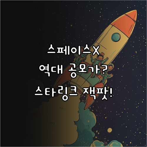 일론 머스크 스페이스엑스 공모가 전망..