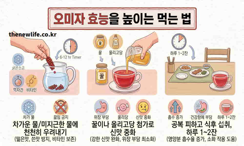 오미자차 효능 높이는 만드는 방법