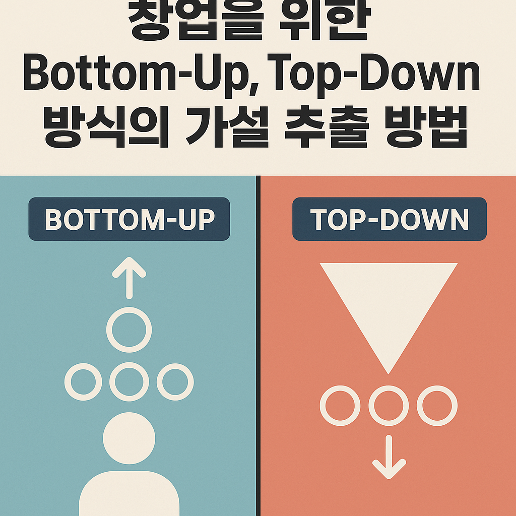 창업을 위한 Bottom-Up, Top-Down 방식의 가설 추출 방법