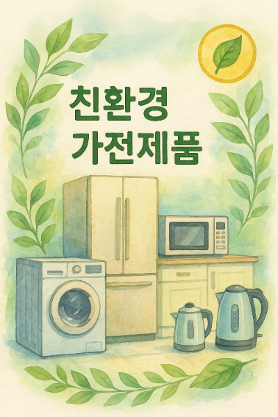 친환경 가전제품, 어떻게 골라야 할까? 에너지 절약부터 브랜드 추천까지
