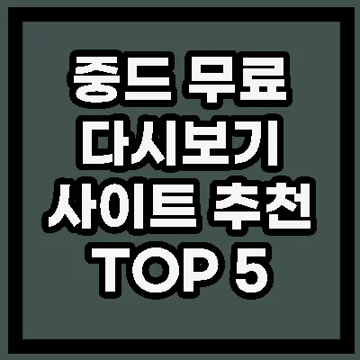 중드 무료 다시보기