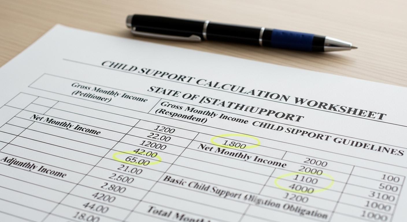 양육비 산정기준표 보는 법