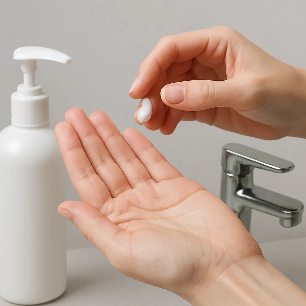 손이-자주-마르는-이유를-보여주는-핸드크림-바르는-장면