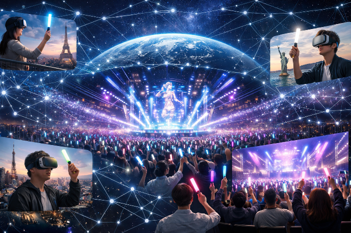 5G 및 가상 현실 기술과 결합하여 전 세계가 동시에 즐기는 초연결 라이브 공연 시대 전망