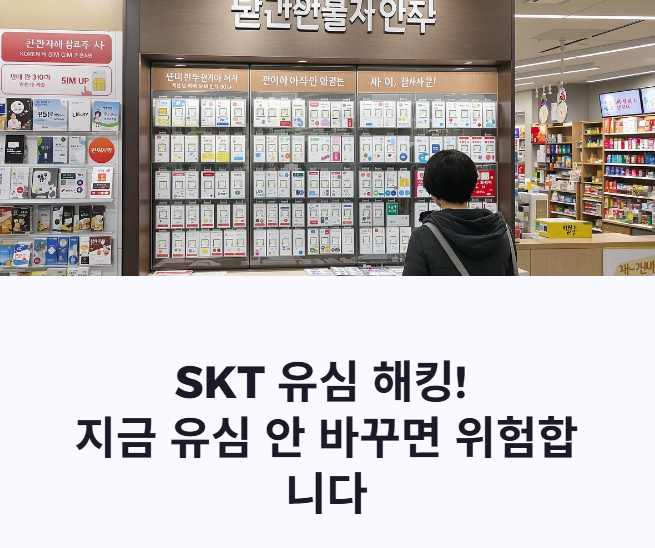 SKT 해킹 편의점 유심 구매 해야 하는 이유