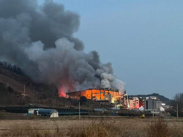 용인 처인구 백암면 박곡리 물류창고 화재