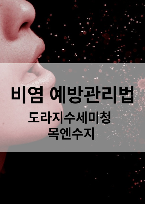 비염 예방법과 환절기에 좋은 음식 도라지수세미청 목엔수지