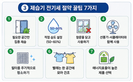 제습기 전기세 절약 방법