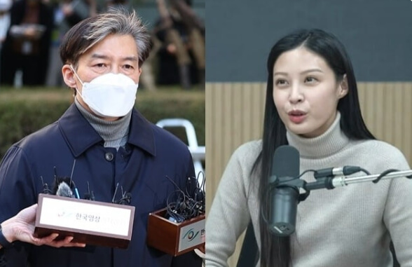 마스크를쓰고있는남성과-마이크앞에서말하는여성의모습