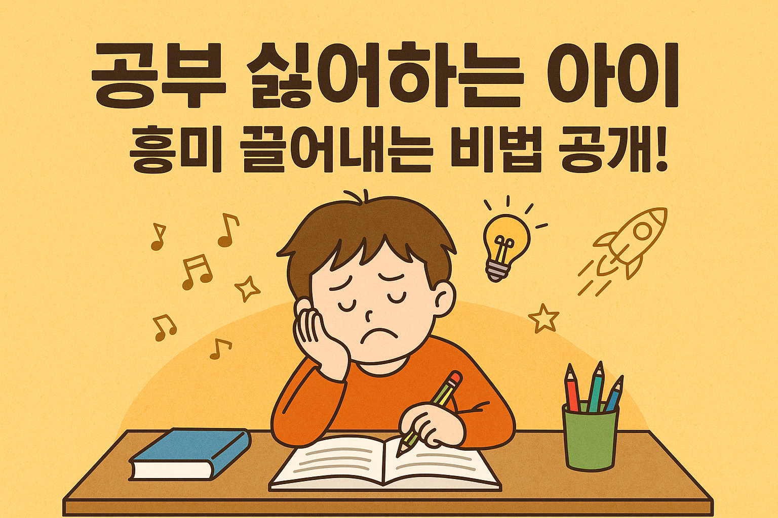 공부 싫어하는 아이의 흥미 끄는 비법
