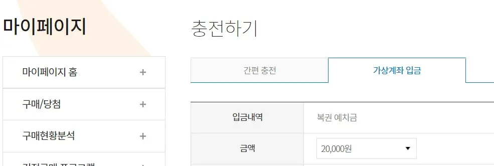 가상계좌 입금