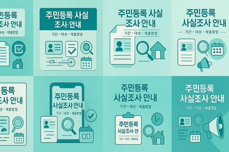 주민등록 사실조사