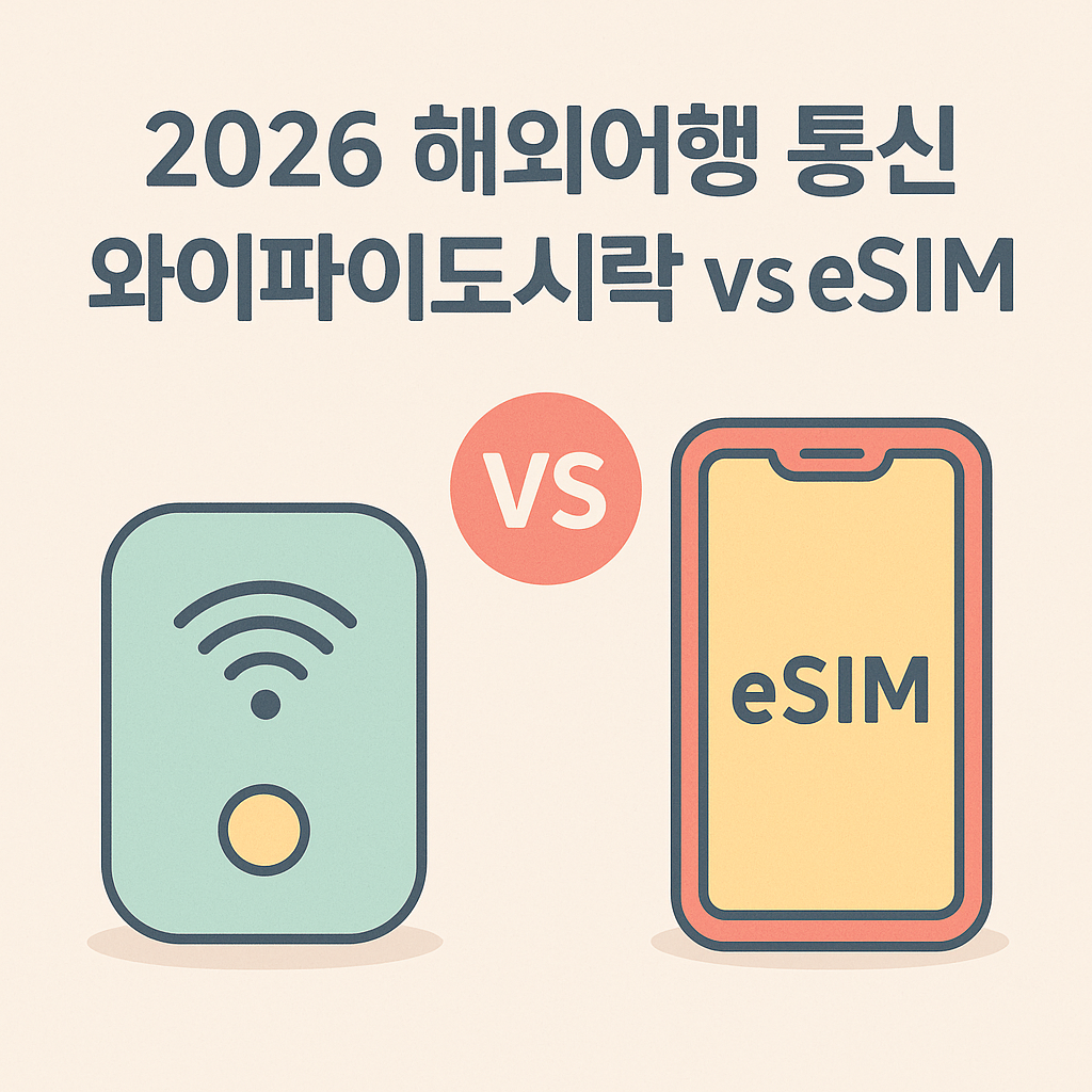 2026 해외여행, 와이파이도시락