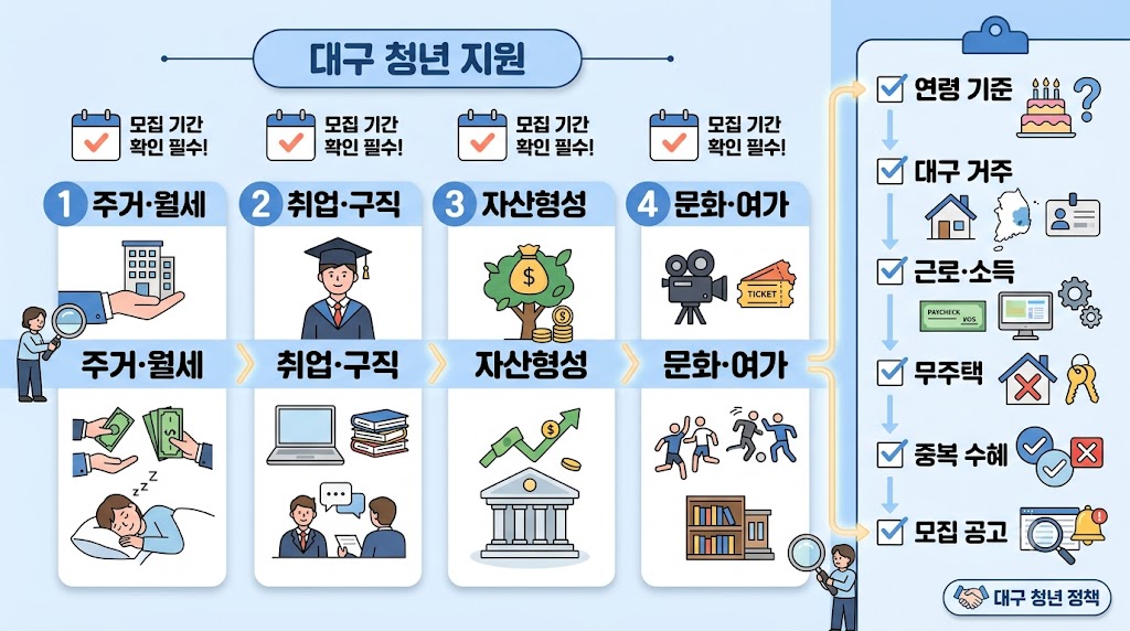 대구 청년 지원정책 확인