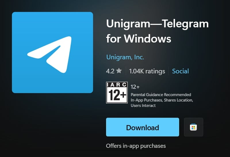 비공식 텔레그램 클라이언트