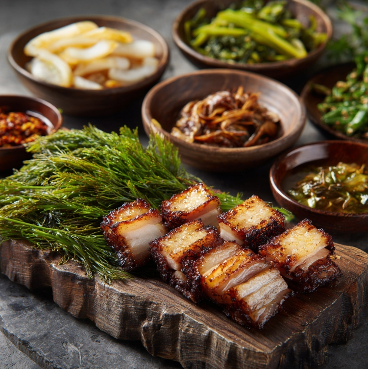 미나리와 같이 곁들일수 있는 고기와 반찬