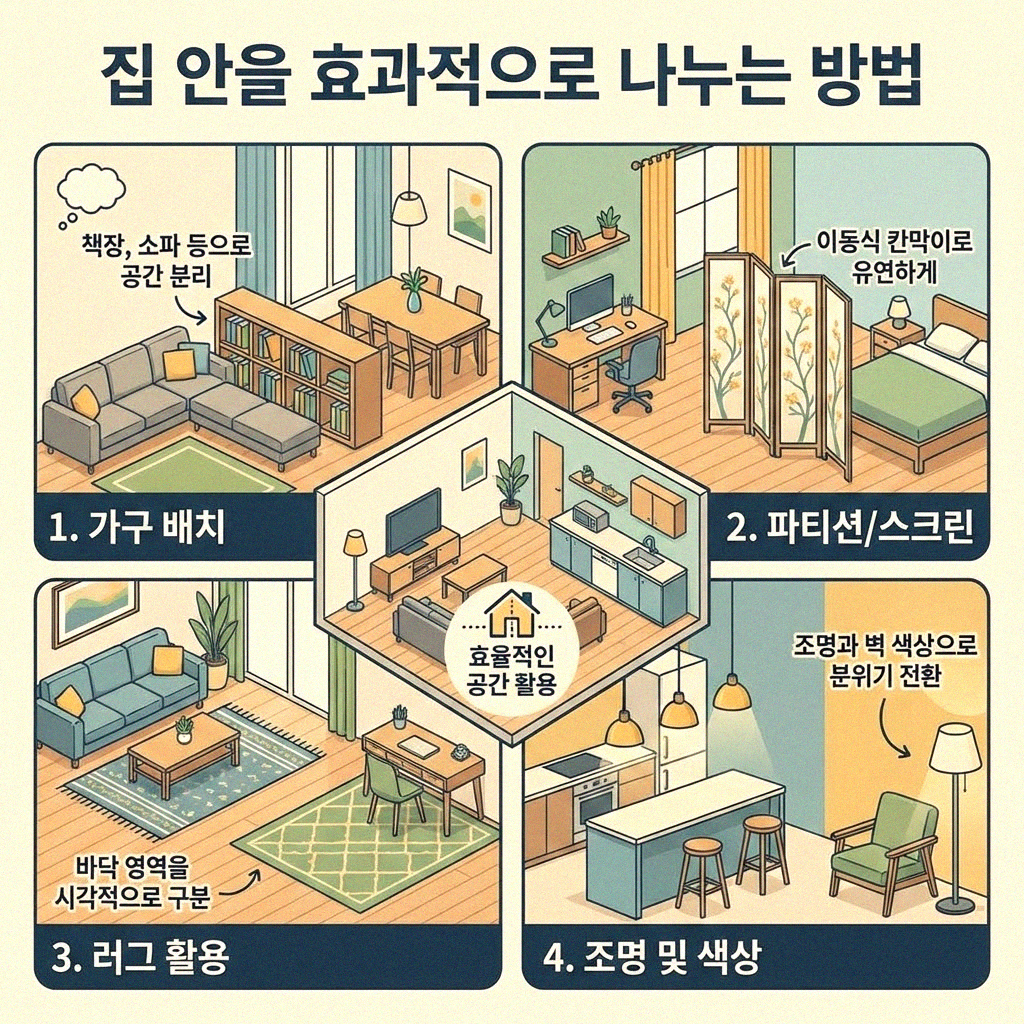 청소 시간을 확 줄이는 구역 분할 청소법