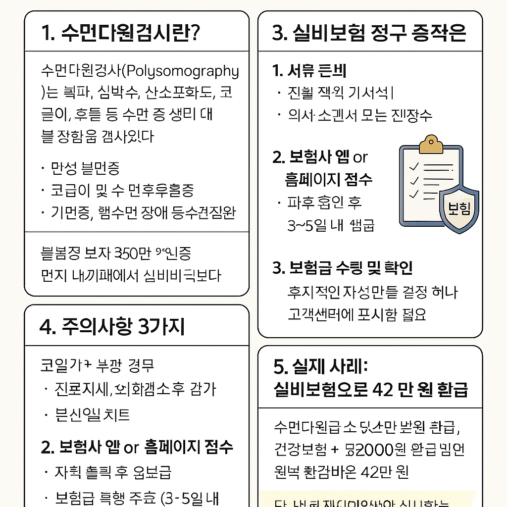 수면다원검사 실비보험 적용 가능한가요? ❘ 보험금 청구 완벽 가이드