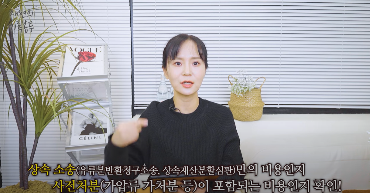 소송 범위가 사전처분도 포함되는지 확인필요