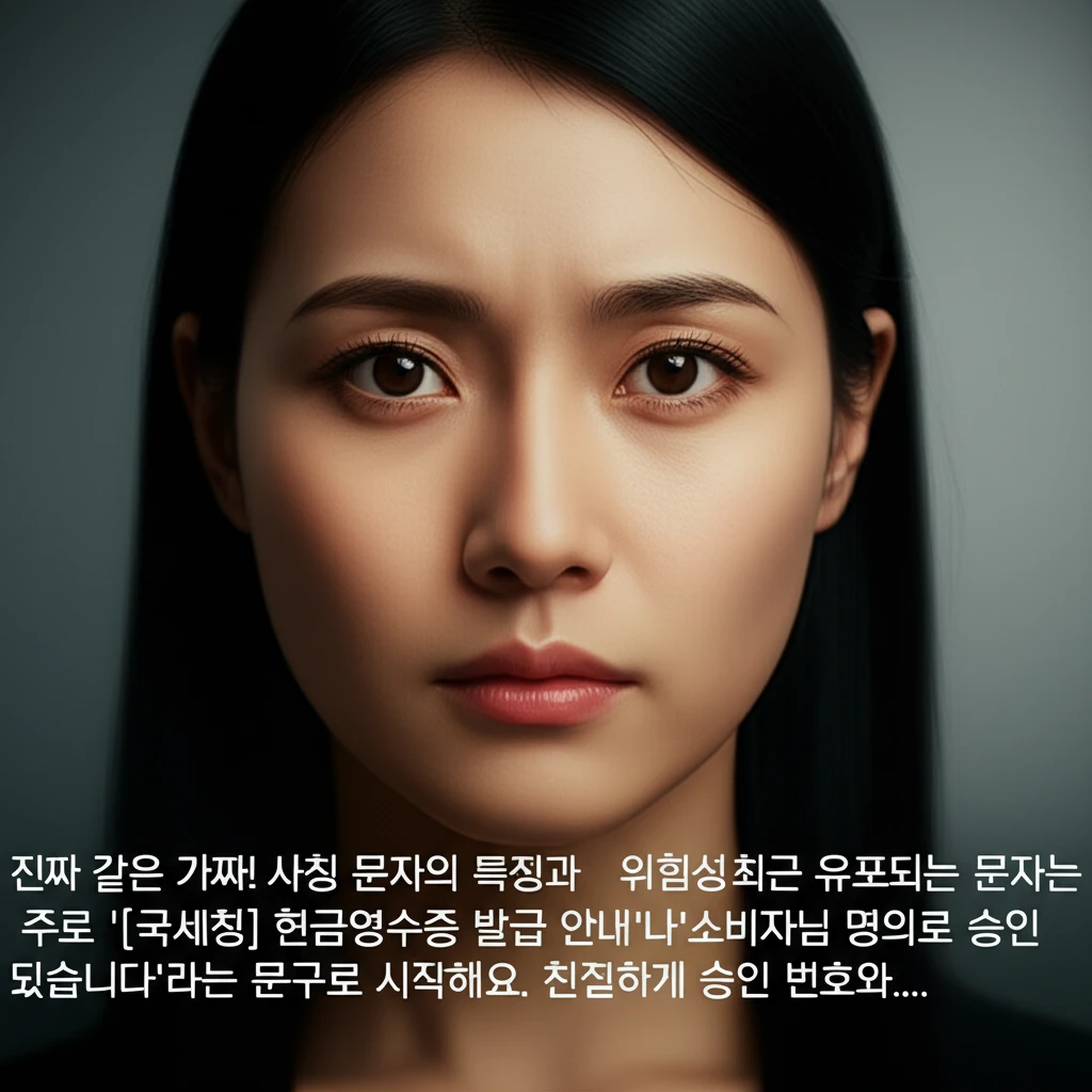 국세청 현금영수증 문자 피싱 예방법 ..