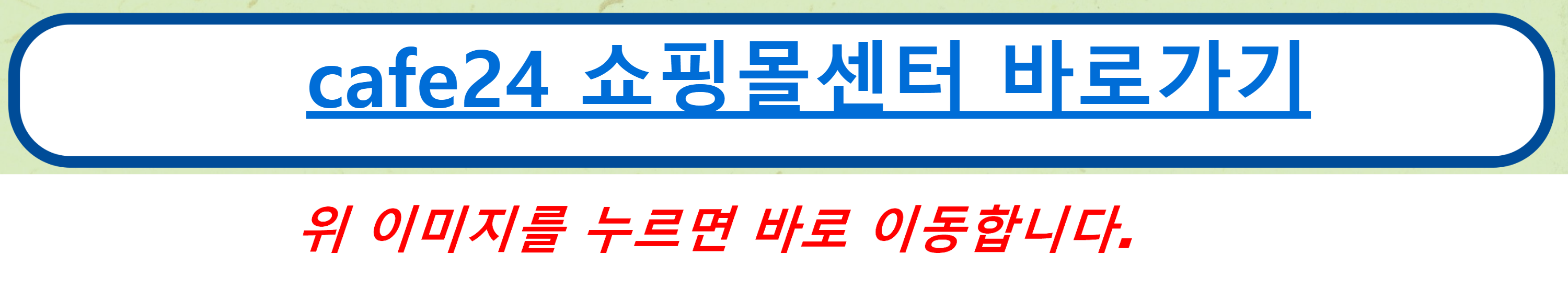 cafe24 쇼핑몰센터