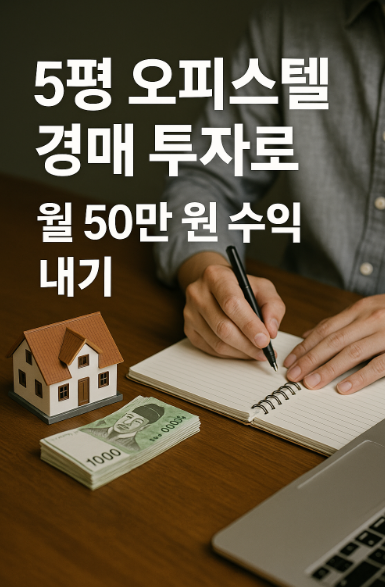 5평 오피스텔 경매 투자로 수익내기