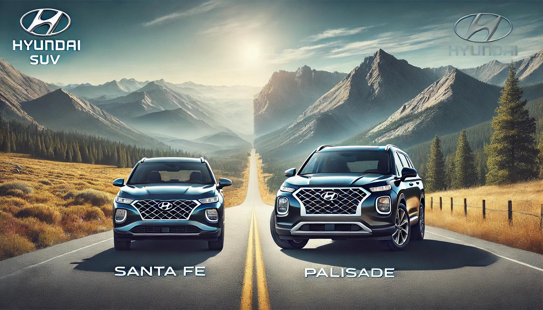 팰리세이드 싼타페 비교