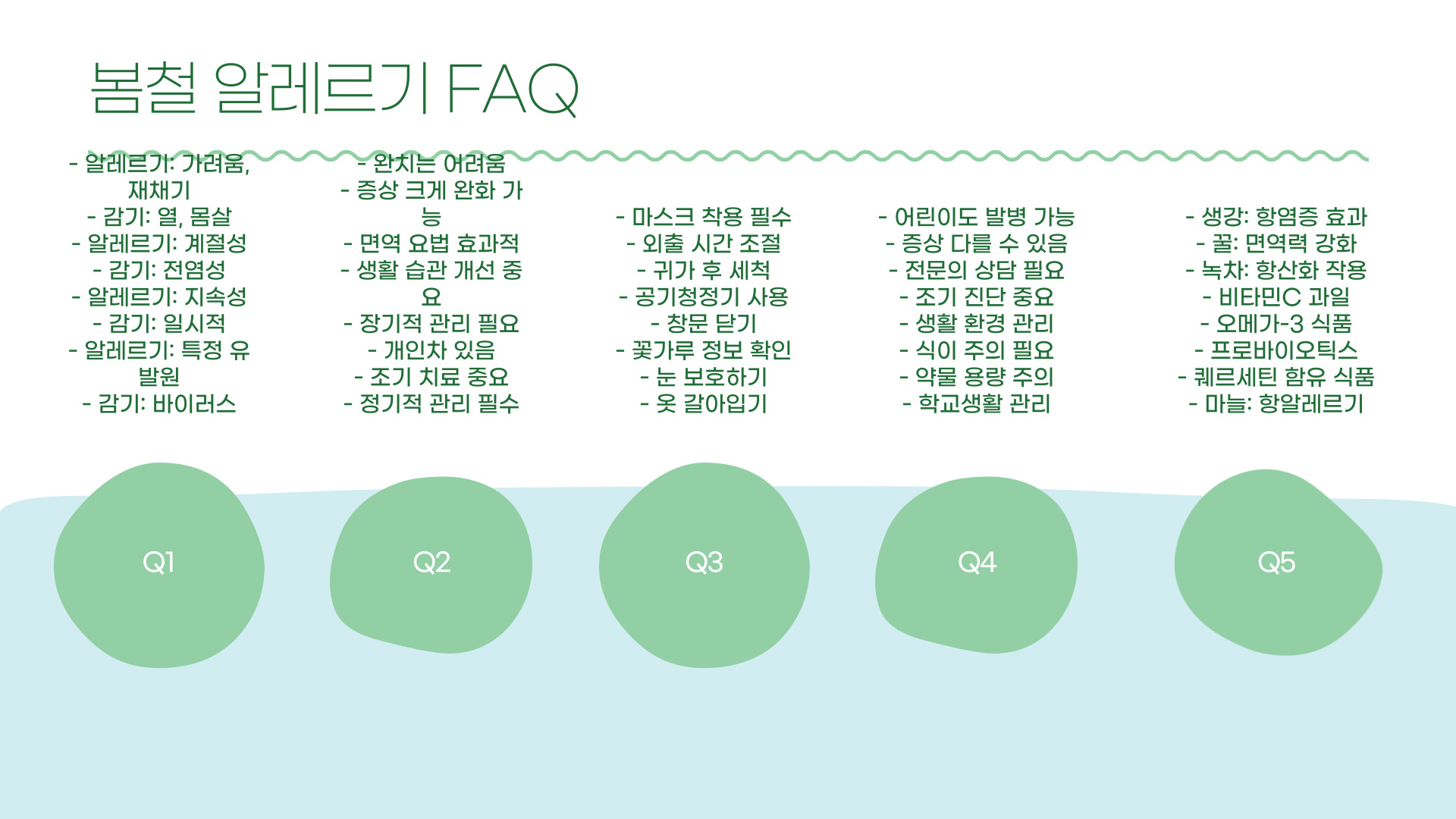 봄철 알레르기 증상과 효과적인 치료법
