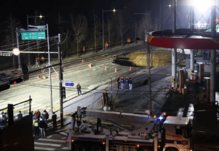 강동구 명일동 싱크홀