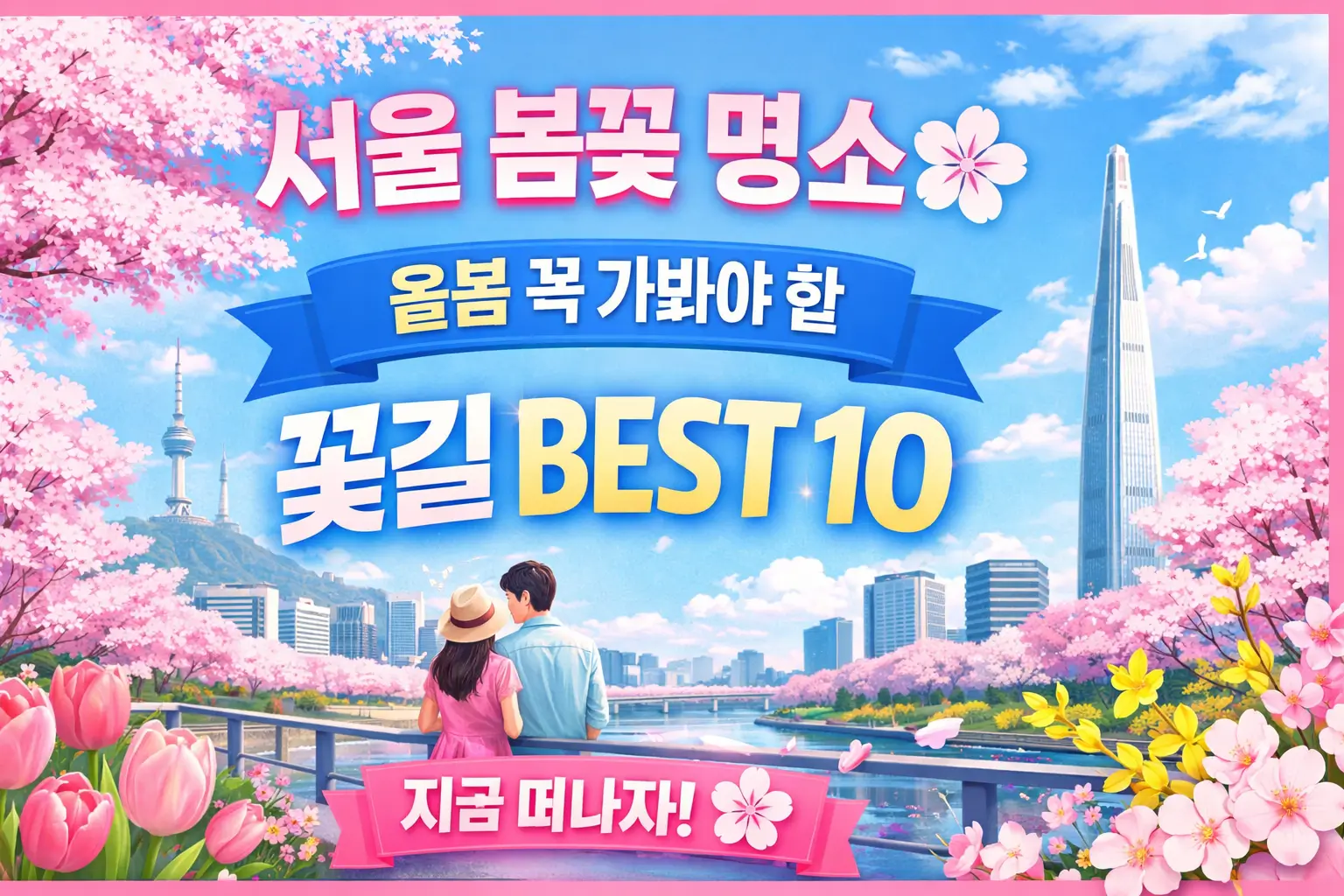 서울 봄꽃 명소 총정리 🌸 올해 꼭 가봐야 할 꽃길 BEST 10
