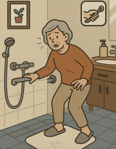 가정 내 노인 낙상 예방을 위한 안전 팁 관련 사진