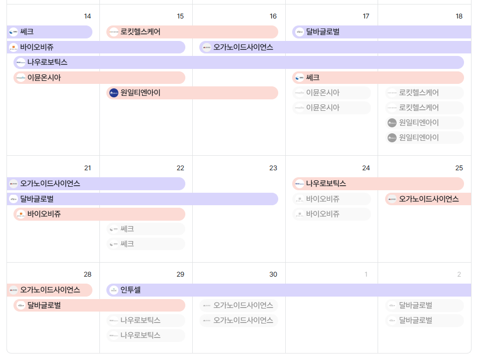 2025년 4월 공모주 청약일정