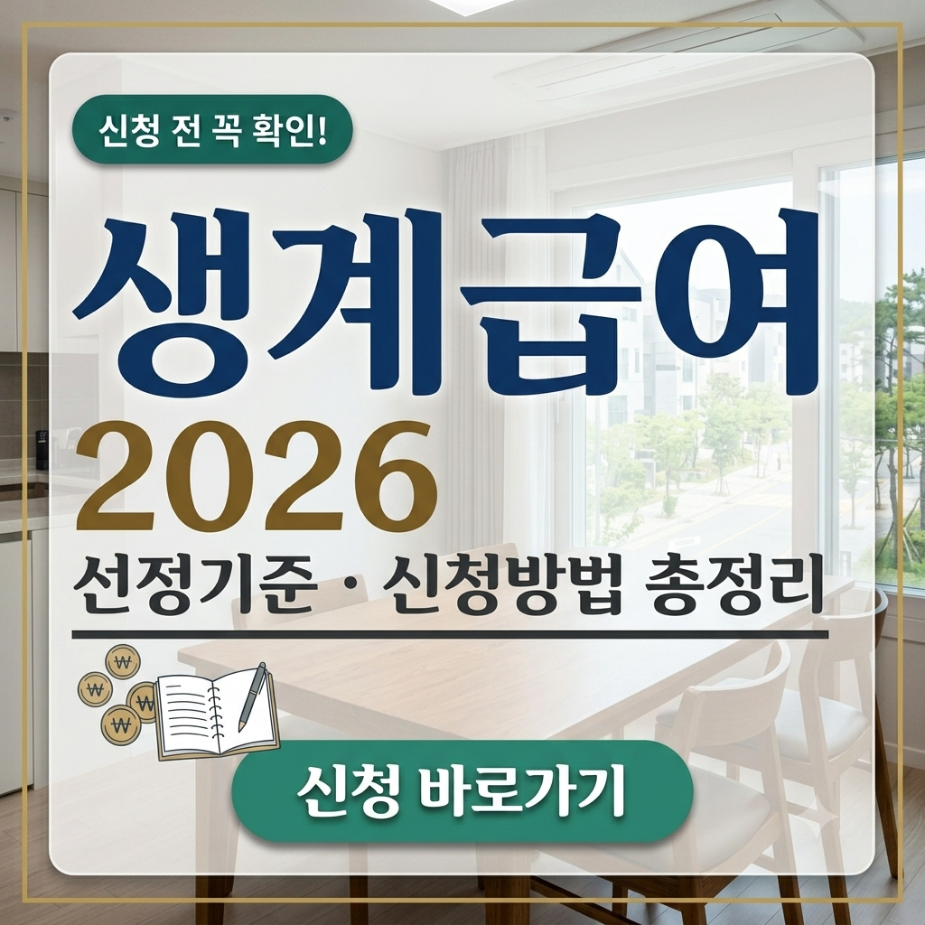 생계급여 기준 중위소득 32% 신청서류 신청방법 지급일정 확인하기