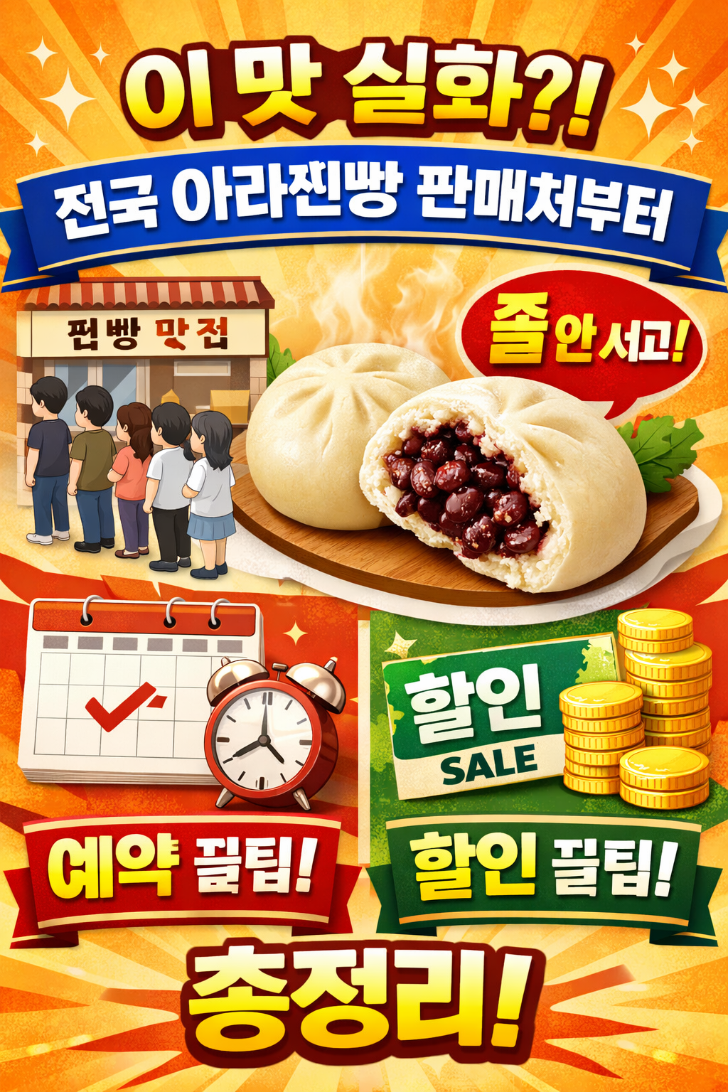 이 맛 실화?! 전국 아라찐빵 판매처부터 줄 안 서고 사는 예약
