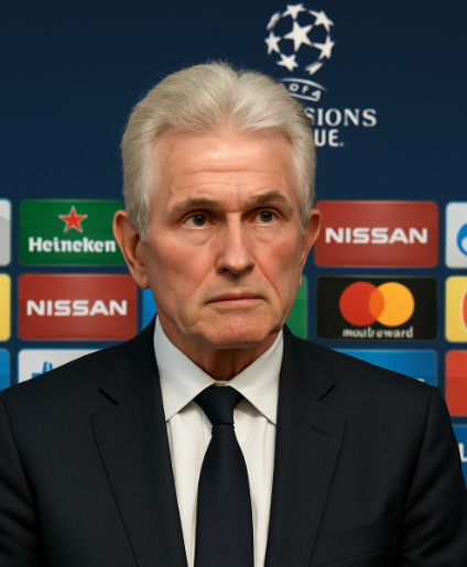 하인케스 감독 인터뷰전 진지한 모습