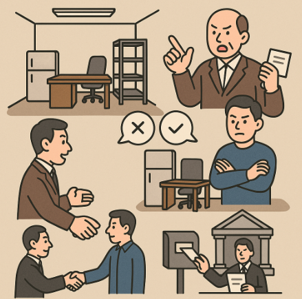 임차인 자산철거 거부